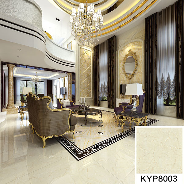 金艾陶大理石瓷砖:金线莎安娜KYP8003 铺贴效果