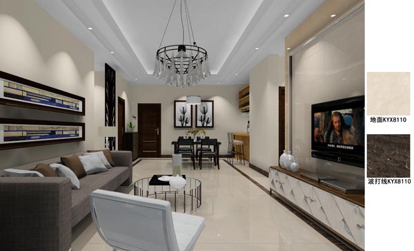 陶瓷一线品牌金艾陶瓷砖效果图