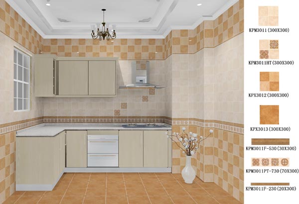 金艾陶瓷砖应用效果：徐州开元翡翠湾E户型装修效果鉴赏