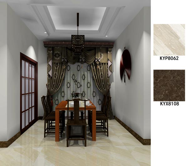 金艾陶家装：佛山保利紫山国际115㎡中式风格装修鉴赏