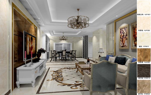 金艾陶家装:天津廊坊塞纳荣府148㎡简欧风格装修鉴赏