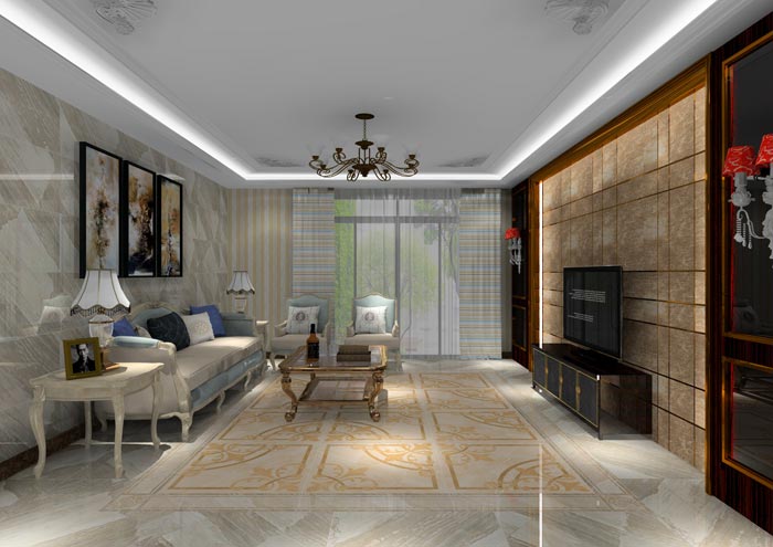 金艾陶家装:佛山水悦龙湾141㎡简欧装修效果鉴赏