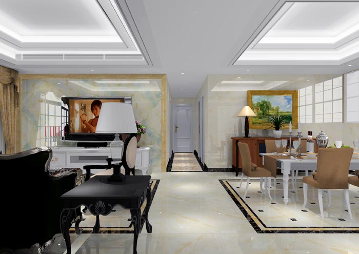 金艾陶家装:佛山恒宝御龙湾128㎡的欧式风格装修鉴赏