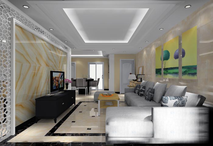 金艾陶家装:井冈山和谐家园安置小区130㎡现代风格装修鉴赏