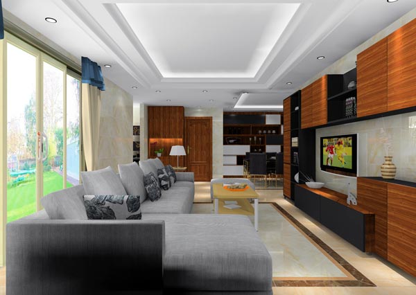 金艾陶家装:井冈山和谐家园安置小区130㎡简约风格装修鉴赏