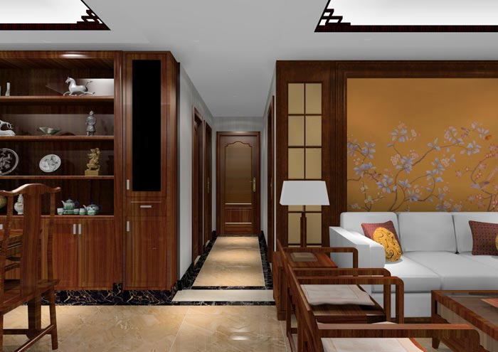 金艾陶家装:佛山狮山上林苑90㎡中式风格装修鉴赏
