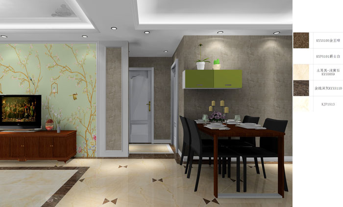 金艾陶家装：成都时代锦绣78㎡的简欧风格装修鉴赏