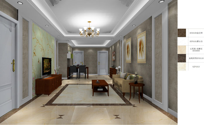 金艾陶家装：成都时代锦绣78㎡的简欧风格装修鉴赏