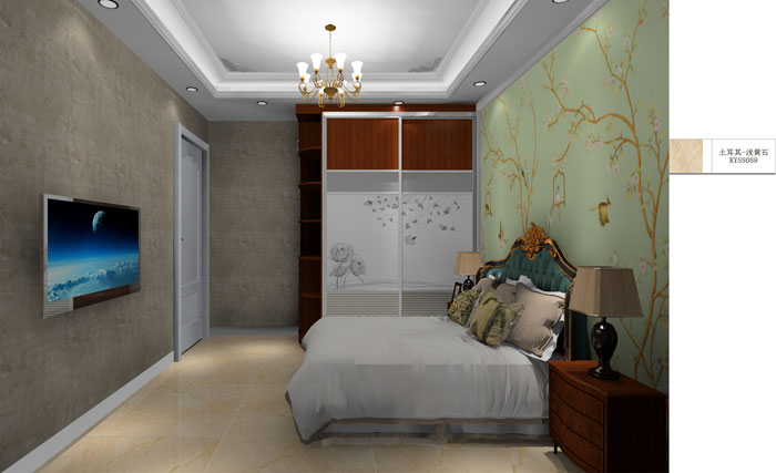 金艾陶家装：成都时代锦绣78㎡的简欧风格装修鉴赏