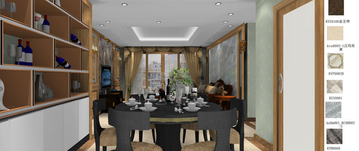 金艾陶家装：成都中环丰锦155㎡的欧式风格装修鉴赏