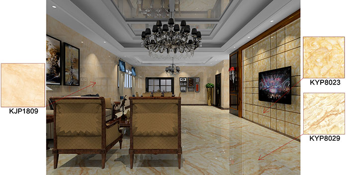 佛山万科·湖岸装修案例客厅效果图