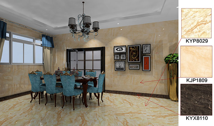 佛山万科·湖岸装修案例餐厅效果图